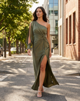 Jacinta | Chic Evening Maxi Dress with Modern Shape