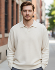 Mitchell | Long Sleeve Men's Polo for Elegant Style