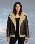 Willow | Elegant Leather Women's Jacket for Modern Style
