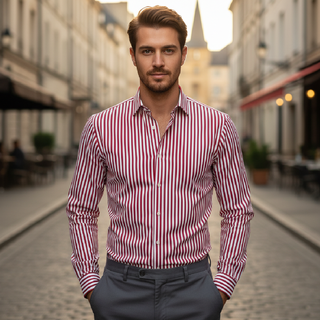 Harrison | Classic Striped Men's Shirt for Everyday Wear