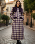 Frankie | Checked Women’s Trench Coat for Stylish Looks