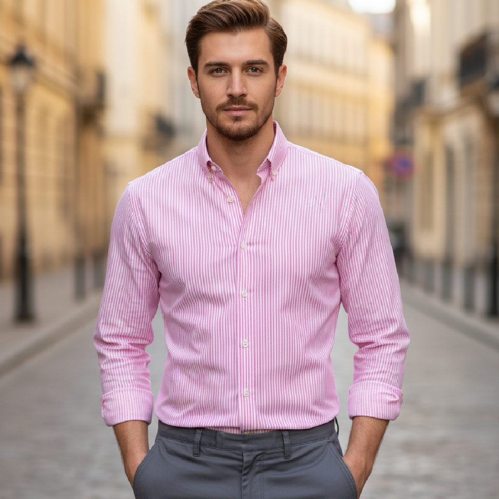 Harrison | Classic Striped Men's Shirt for Everyday Wear