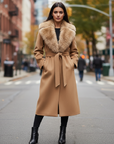 Anika | Faux Fur Women’s Trench Coat for Winter Style
