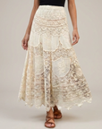 Georgia | Lace Finish Maxi Women’s Skirt for Romantic Looks