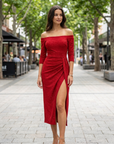 Greta | Formal Occasion Midi Dress for Celebrations