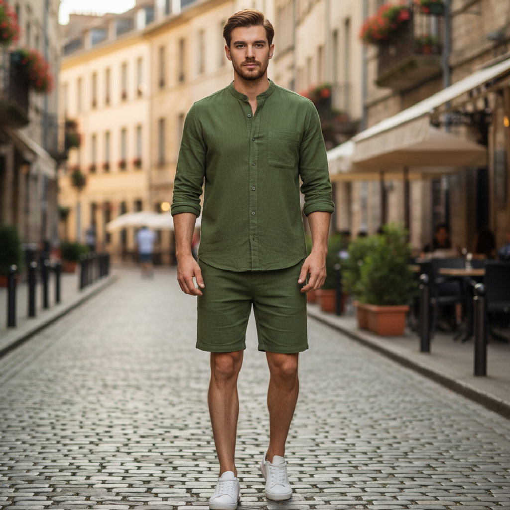 Angus | Lightweight Linen Men's Set for Daily Wear