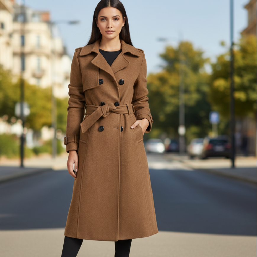 Poppy | Minimalist Women’s Trench Coat for Elegant Design
