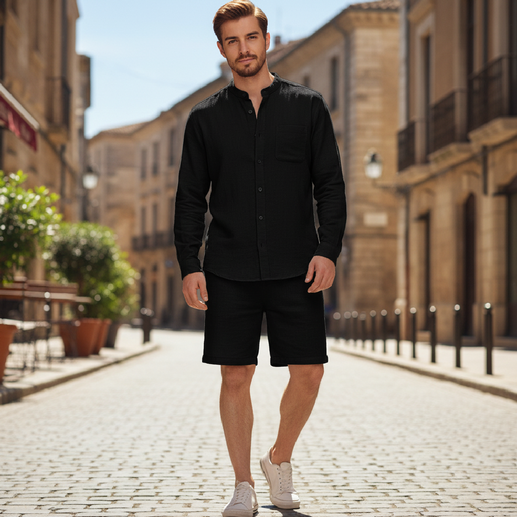 Angus | Lightweight Linen Men's Set for Daily Wear