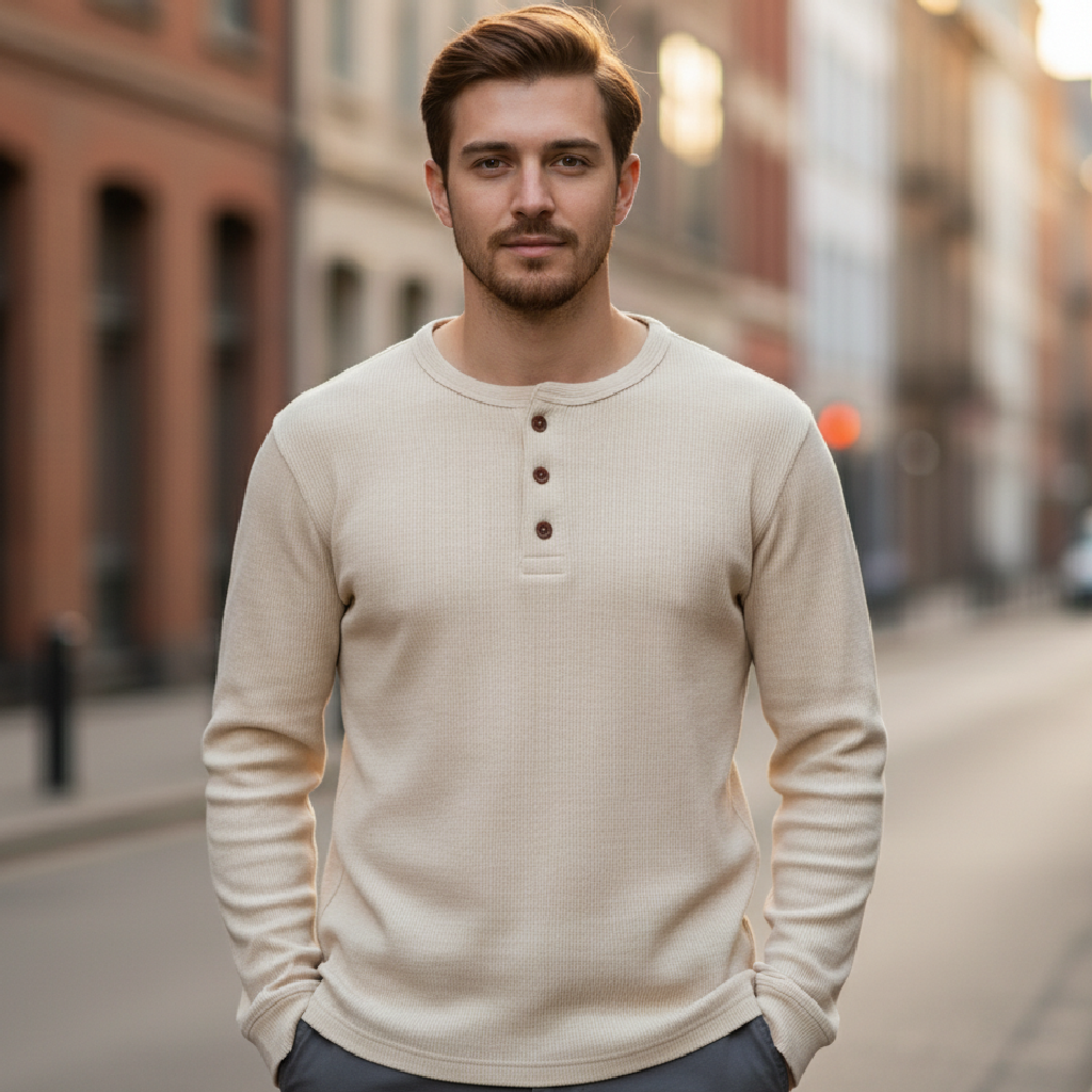 Hudson | Casual Long Sleeve Men's Shirt for Daily Wear