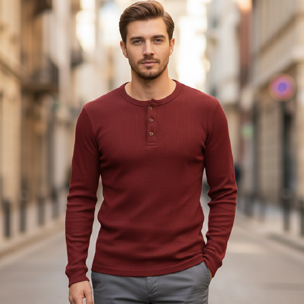 Hudson | Casual Long Sleeve Men's Shirt for Daily Wear