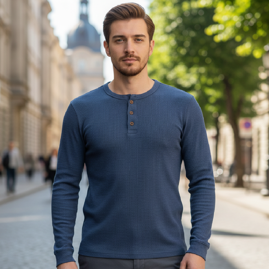 Hudson | Casual Long Sleeve Men's Shirt for Daily Wear