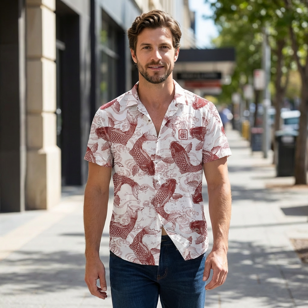 Callan | Vintage Graphic Men’s Shirt for Casual Styling