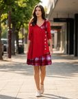Emerson | Checked Pattern Casual Dresses for Timeless Looks
