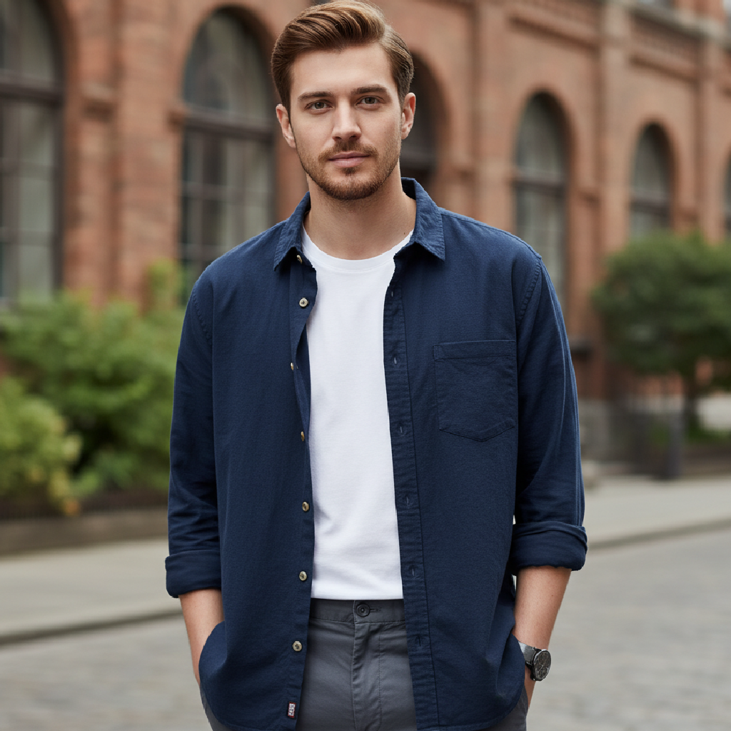 Flynn | Lightweight Linen Men's Shirt for Casual Style