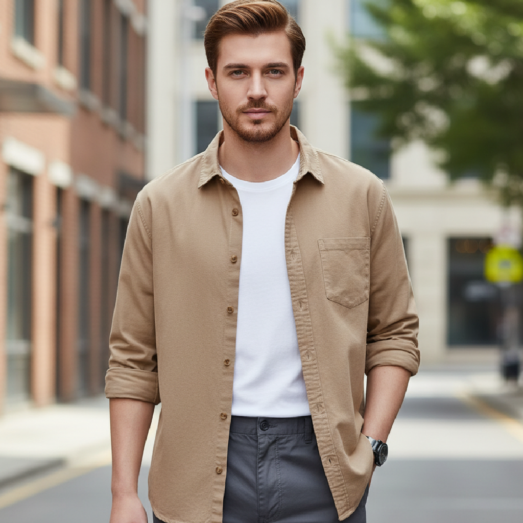 Flynn | Lightweight Linen Men's Shirt for Casual Style