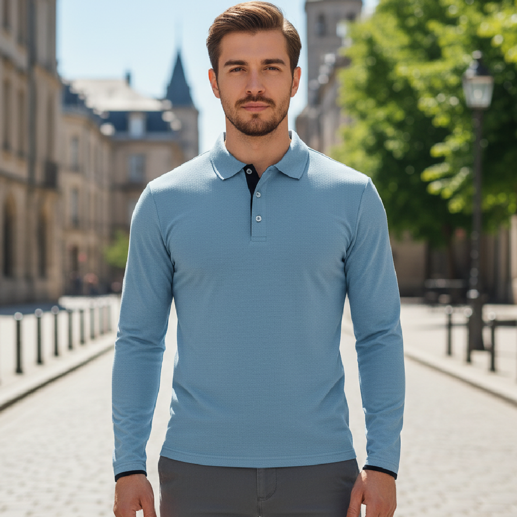 Archer | Long Sleeve Men's Polo for Versatile Style