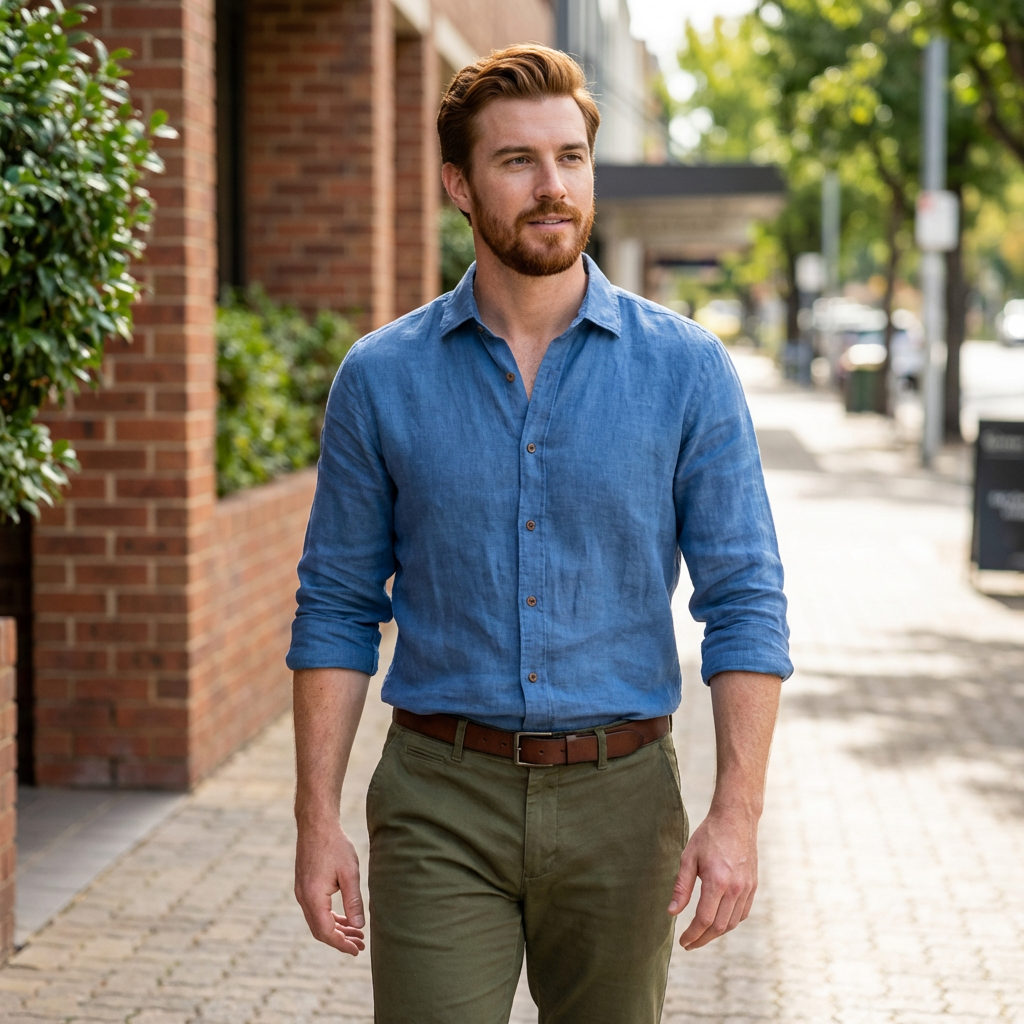 Owen | Linen Blend Men’s Shirt with Timeless Appeal