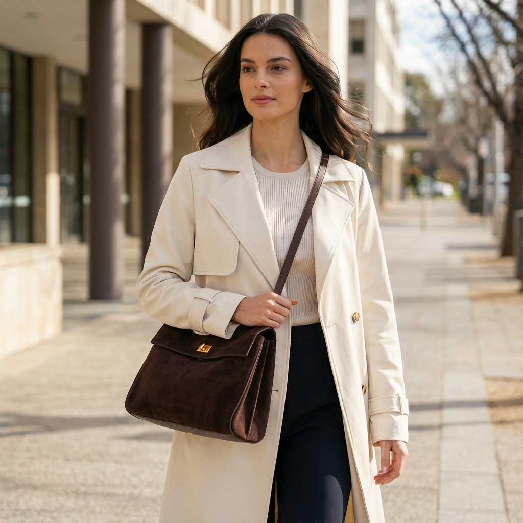 Isabella | Suede Vintage-Style Women’s Bag
