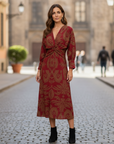 Poppy | Long Sleeve Maxi Dress for Elegant Style