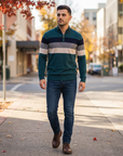 Zac | Modern Half Zip Men’s Sweater for Contemporary Wear