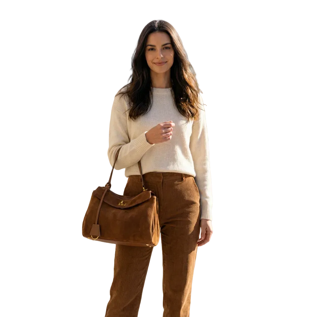 Isabella | Suede Vintage-Style Women’s Bag