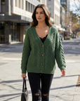 Priscilla | Cable Knit Oversized Women’s Cardigan for Layered Style
