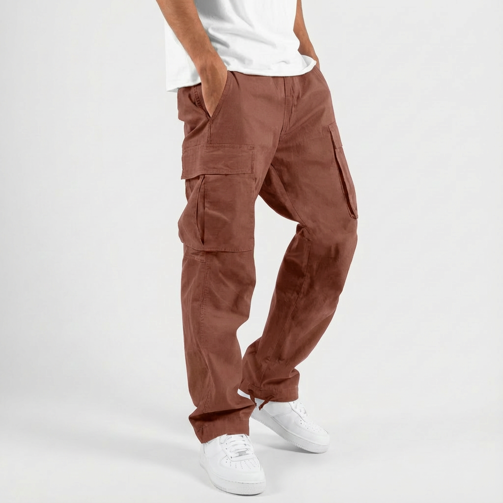Ethan | Black Cargo Trousers for Men